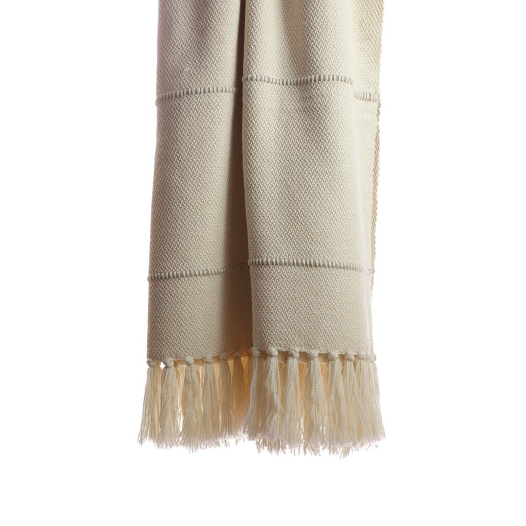 Grey Multicolor Stripe Throw Blanket
