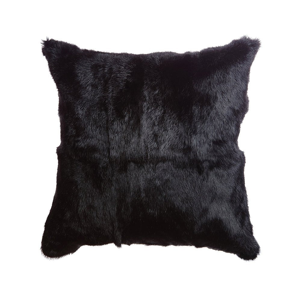 Rabbit Fur Plush Accent Pillow - Image 3