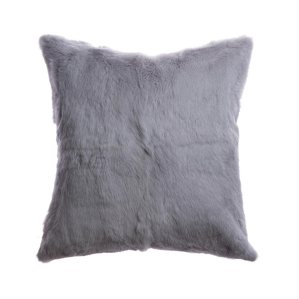 Rabbit Fur Plush Accent Pillow - Image 8