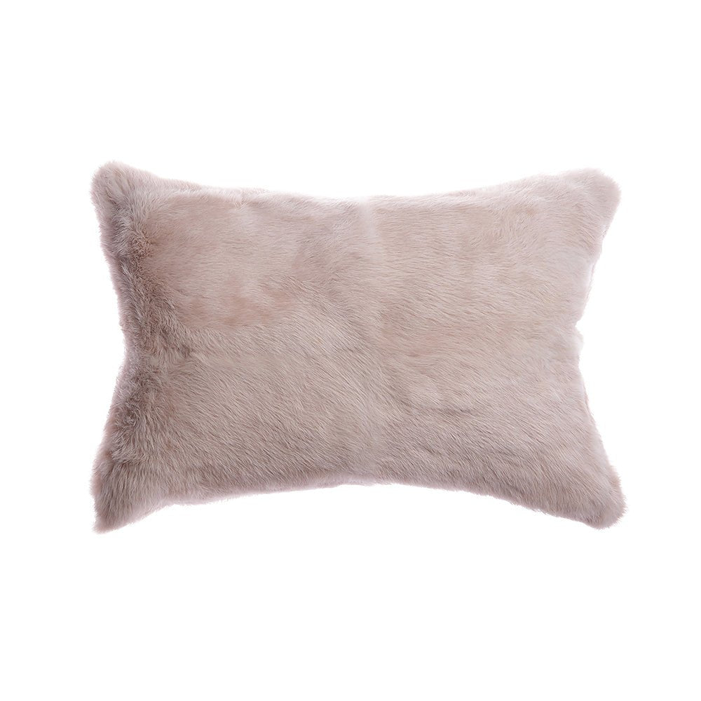 Rabbit Fur Plush Accent Pillow - Image 10